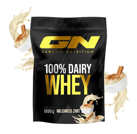 100% Whey Protein Pulver dairy whey 1000g in milk rice cinnamon flavor for muscle building and nutrition