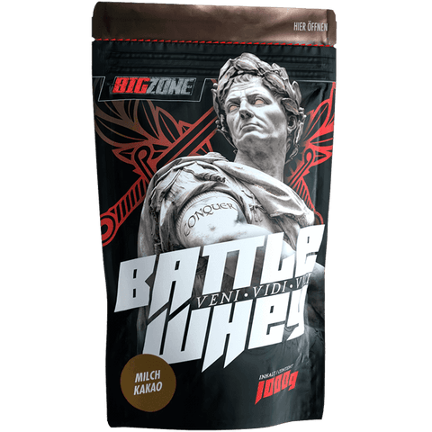 Battle Whey 1000g protein powder with digestive enzymes for better absorption and lactose intolerance support.