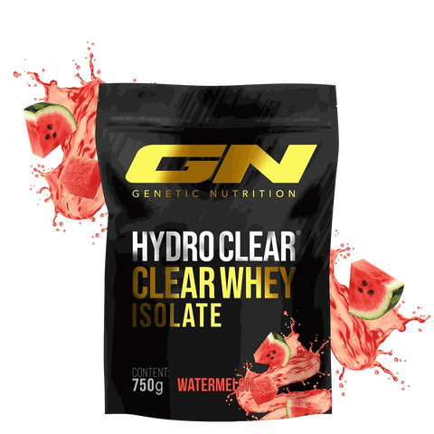 750g HydroClear Whey Isolat watermelon flavor, high-quality clear whey protein isolate with 25g protein per serving, low carbs and fat, refreshing and light for muscle building and diet