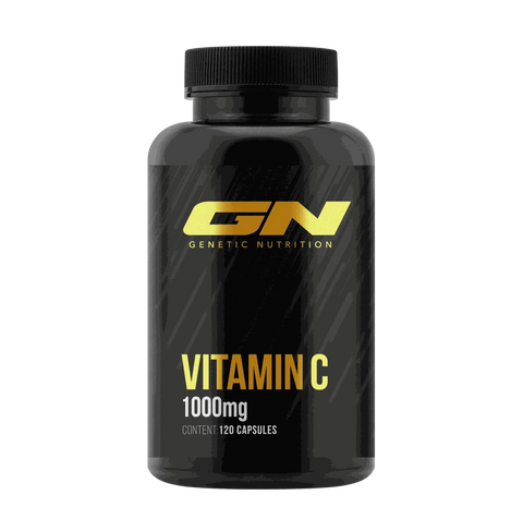 Vitamin C 1000mg 120 vegan capsules immune support and cell protection supplement bottle