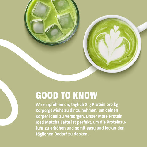 More Protein Iced Matcha Latte Original Taste