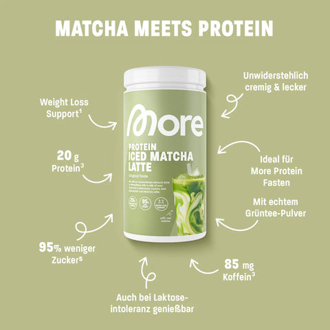 More Protein Iced Matcha Latte Original Taste