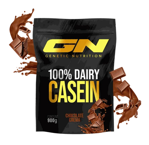 Genetic Nutrition 100% Dairy Casein 900g hochwertiges micellares Casein Proteinpulver Schokoladengeschmack
