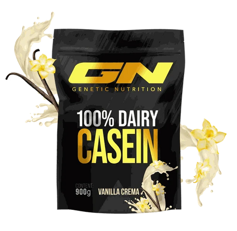 100% Dairy Casein Proteinpulver 900g Vanille Geschmack für langanhaltende Aminosäurenversorgung