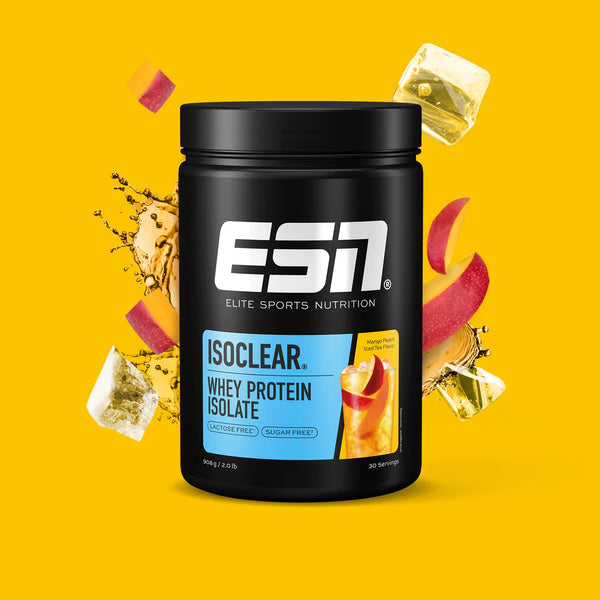 ESN Isoclear Whey Isolate 908g Mango Peach Iced Tea – klares fruchtiges Whey Protein